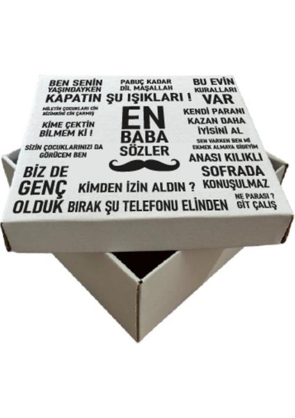 Koli Kolay Baba Sözler Babalar Günü Hediye Kutusu 17x17x9cm