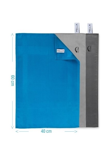 Pella Active Çamaşır Suyu ile Kullanılabilen Mikrofiber Bez 12'li Temizlik Bezi
