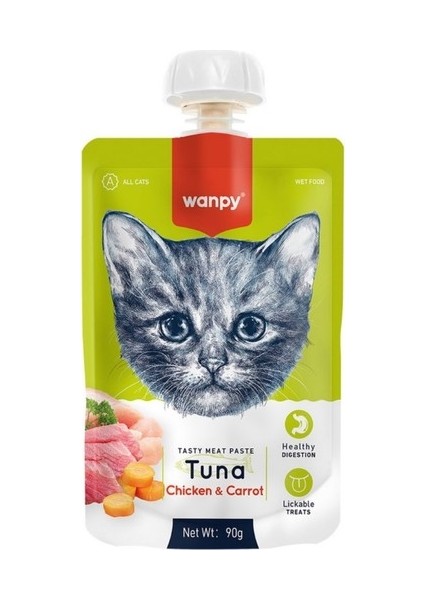 Kedi Ödülü Ton Balıklı Tavuklu Ezme 90 gr