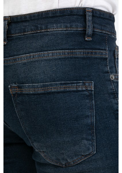 Erkek Mavi-Kahve Destroy Skinny Fit Jeans fırsatları