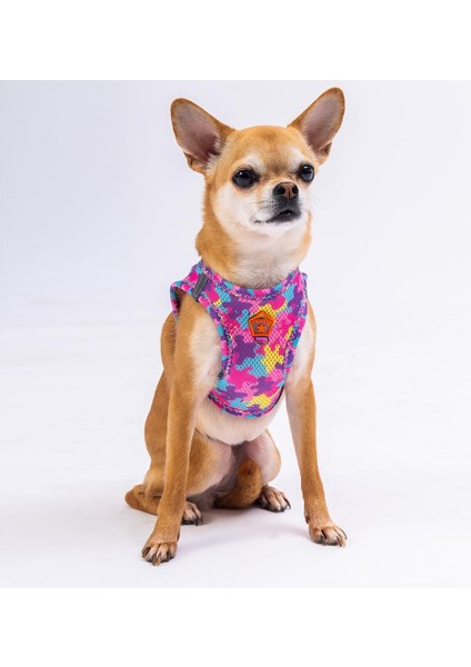 Air-Mesh Rosea Camouflage Köpek Göğüs Tasması