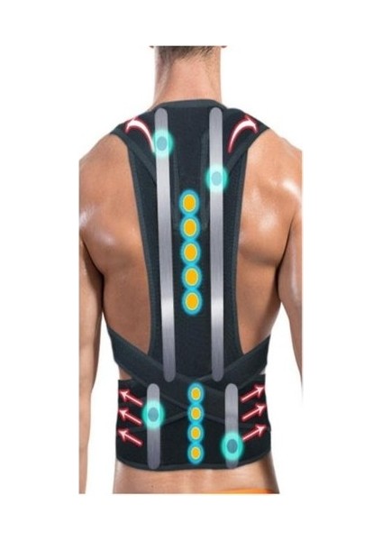 Ankaflex Balenli Manyetik Doğru Duruş Korsesi Bel Sırt Kiifoz Skollyoz Korsesi Doğru Tutan Korse Doğru Oturma fiyatları