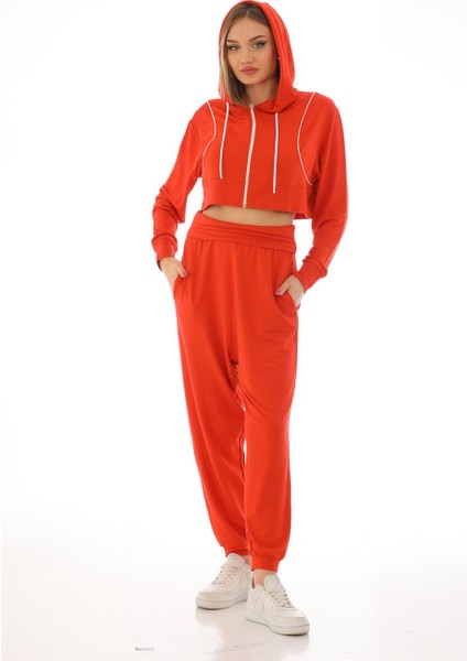 Kadın Viskon Şalvar Harem Pantolon-Kiremit fiyatları