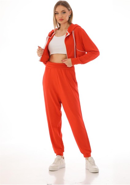 Kadın Viskon Şalvar Harem Pantolon-Kiremit modelleri