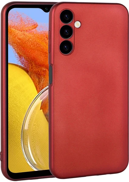 Case 4U Samsung Galaxy M14 Kılıf Kamera Korumalı Premier Silikon Lüks Ince Mat Renkli Yumuşak Silikon Kapak