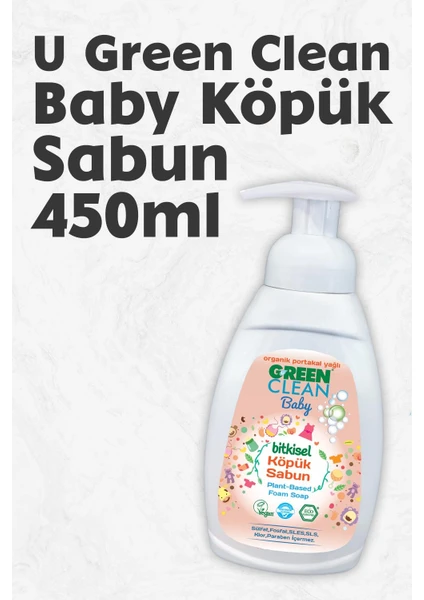 U Green Clean Green Clean Baby Köpük Sabun Portakal Yağlı 450 ml