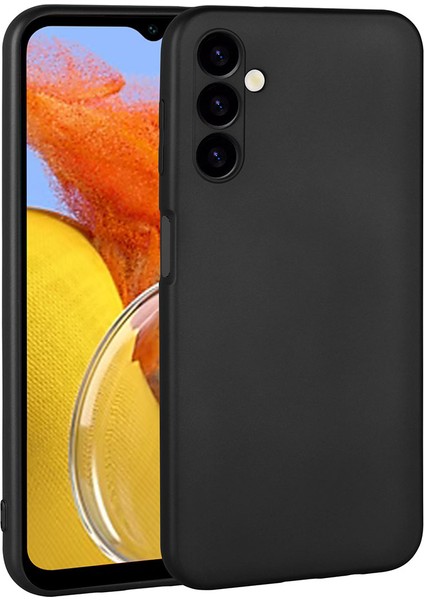 Samsung Galaxy M14 Kılıf Kamera Korumalı Premier Silikon Lüks Ince Mat Renkli Yumuşak Silikon Kapak Siyah