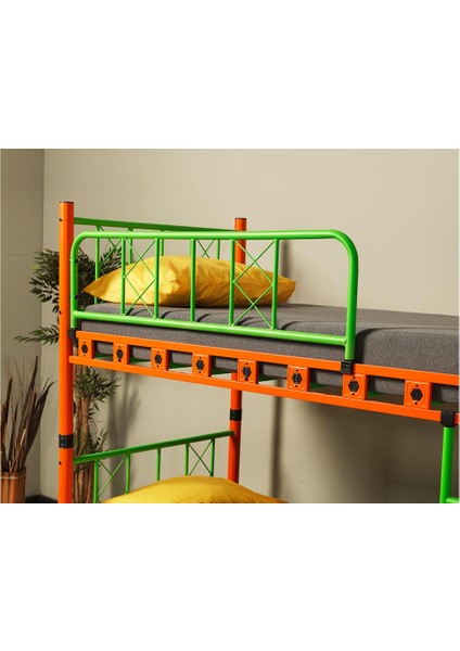 Gold Metal Ferforje Tek Kişilik Ranza modelleri