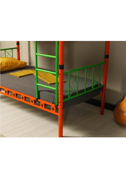 Gold Metal Ferforje Tek Kişilik Ranza fırsatları