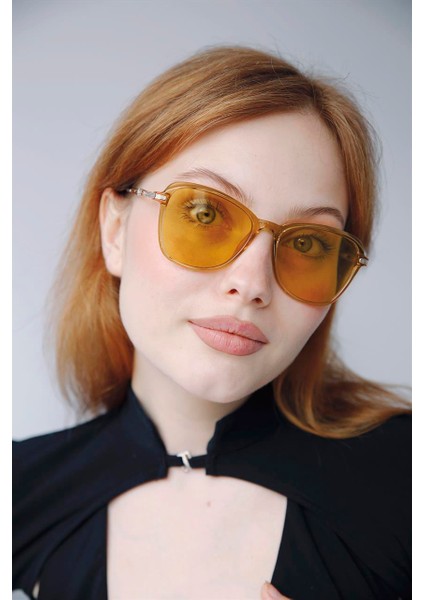 Hubert Gold Orange Kadın Güneş Gözlüğü