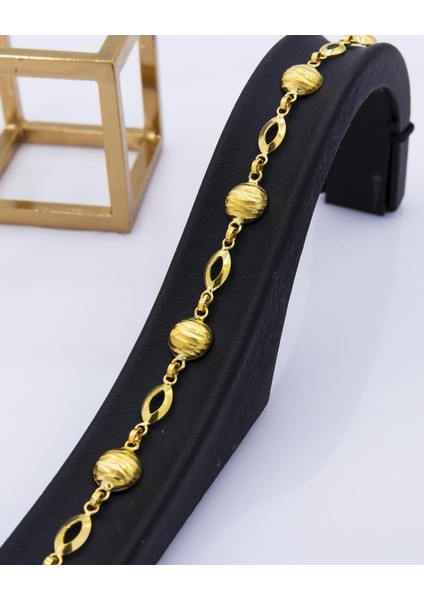 22 Ayar Altın Bileklik Hafif Taşsız Tasarım Altın Bileklik LKBLK1069 fiyatları