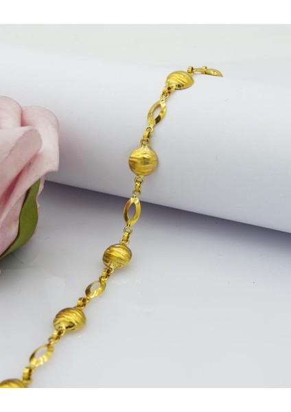 22 Ayar Altın Bileklik Hafif Taşsız Tasarım Altın Bileklik LKBLK1069 fırsatları