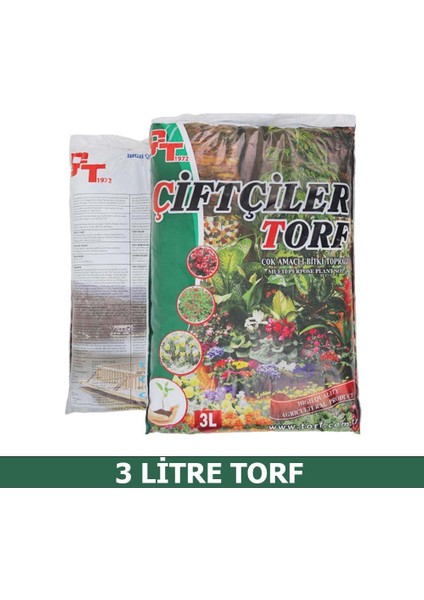 Bitki Toprağı Çiftçiler Torf 3 Lt