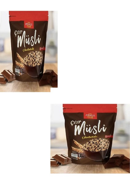 Fitness Clup Çıtır Çikolatalı Müsli 275 gr x 2 Adet