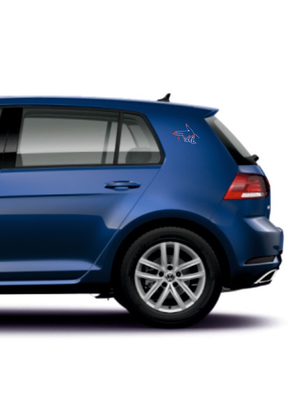 Araç Kadın Eli Sticker Sol (Kırmızı Detaylı) fiyatları