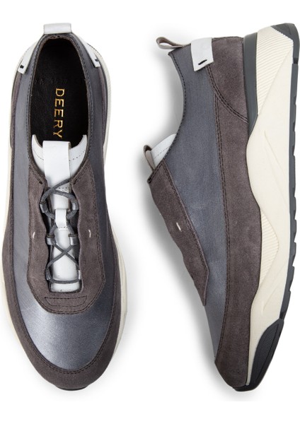 Süet Gri Sneaker Erkek Ayakkabı