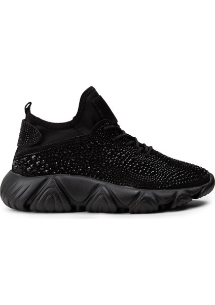 Süet Siyah Sneaker Kadın Ayakkabı