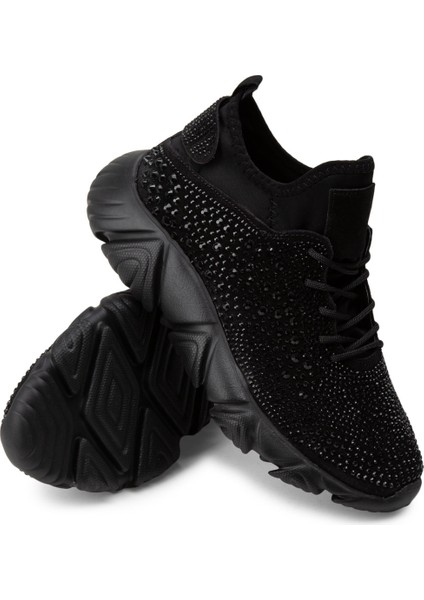 Süet Siyah Sneaker Kadın Ayakkabı