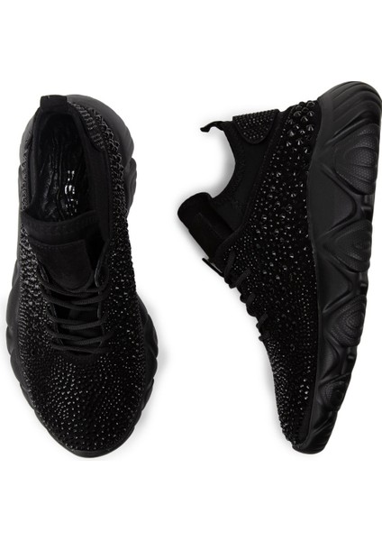 Süet Siyah Sneaker Kadın Ayakkabı