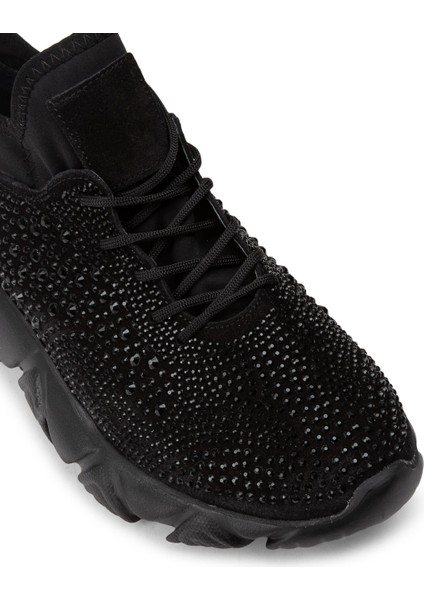 Süet Siyah Sneaker Kadın Ayakkabı