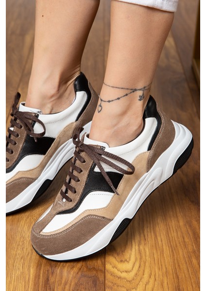Süet Vizon Rengi Sneaker Kadın Ayakkabı fiyatları