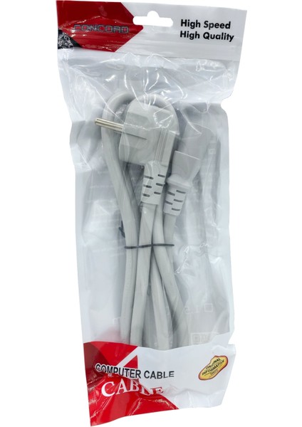 Beyaz Pc Power Kablo (1 Mm) 1.2 Metre Concord C-564