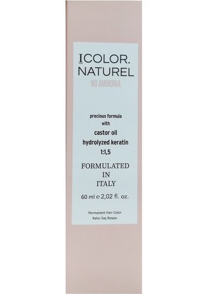 Color Naturel Amonyaksız Kalıcı Saç Boyası 60 ml - No - 7.43