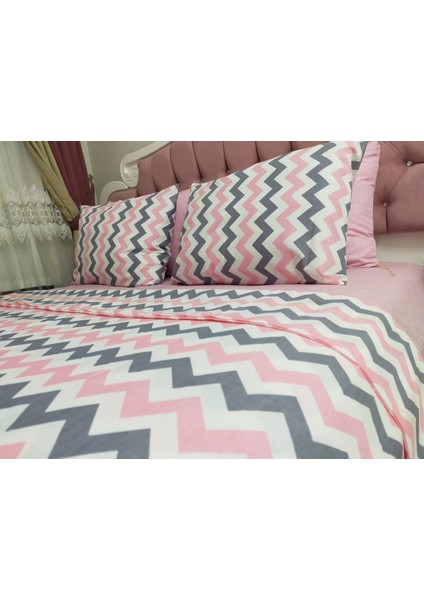 Sedali Home Çarşafı Lastikli Zikzak Desenli Tek Kişilik Nevresim Takımı fiyatları