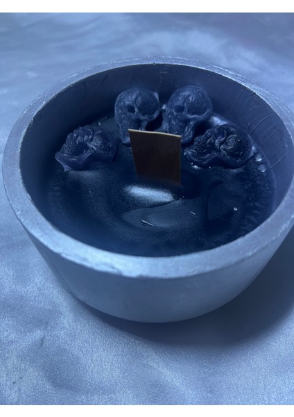 Dekorasyon Beton Saksı Mum Kurukafalı fiyatları