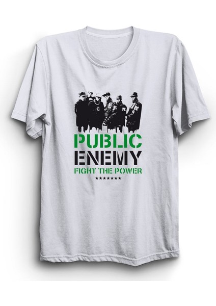 Public Enemy, Green Design, Hiphop, Rap Tişörtü