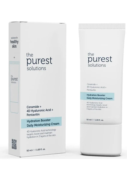 The Purest Solutions, 24 Saat Etkili Günlük Yoğun Nemlendirici Cilt Bakım Kremi 50 ml