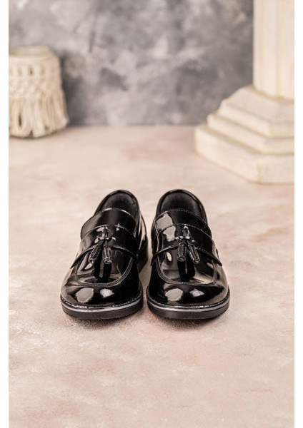 Erkek Çocuk Rugan Ayakkabı Siyah modelleri