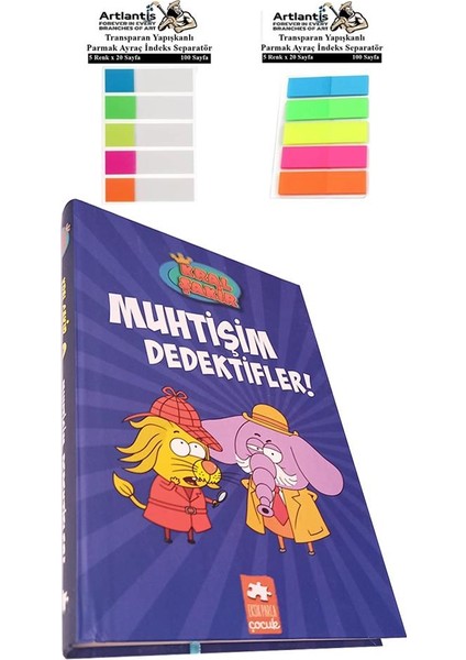 Kral Şakir 9 Muhtişim Dedektifler 203 Sayfa 1 Adet Transparan Kitap Ayraç 2 Paket Şakir Remzi Fil Necati Hikaye Kitabı - Haluk Can Dizdaroğlu