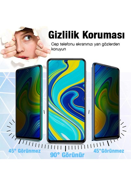 Sm Galaxy M31S 3D Full Privacy Gizlilik Tempered Cam Ekran Koruyucu
