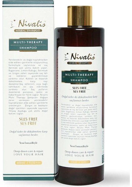 Multi Therapy Saç Dökülmelerine Birebir Şampuan 400 ml x 4 Adet