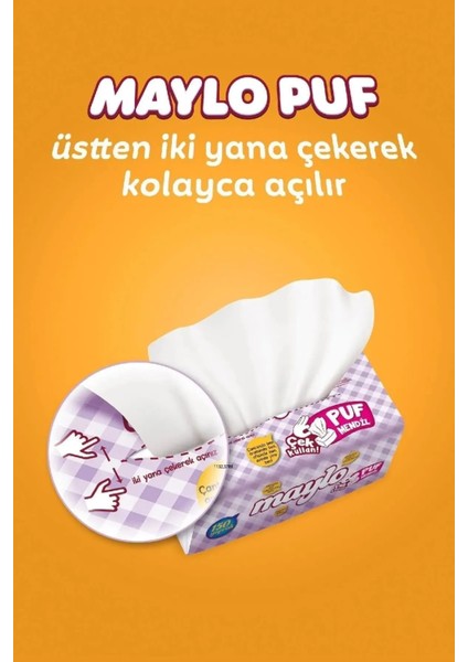 Puf Mendil 100 Yaprak 24'lü Paket (Toplam 2400 Yaprak )