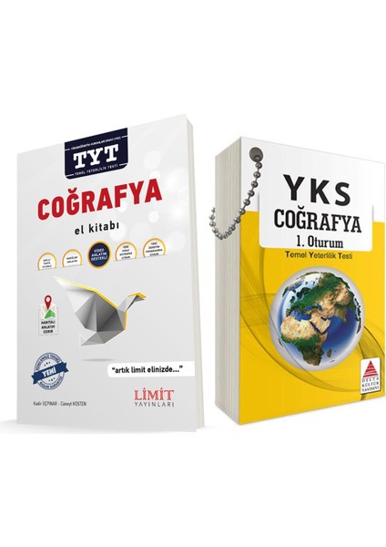 TYT Coğrafya El Kitabı ve Delta Coğrafya Kartı Seti 2 Kitap