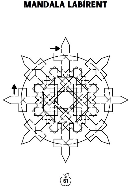 Mandala Labirent Bulmaca Kitabı