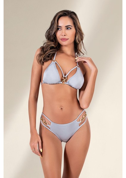 Sailor Moda Brezilya Halkalı Bikini Takım