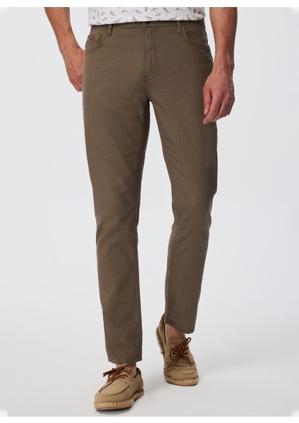 Lee Cooper Yüksek Bel Regular Straight Deve Tüyü Erkek Chino Pantolon 232 Lcm 221005 Rıcky Nd1 Camel