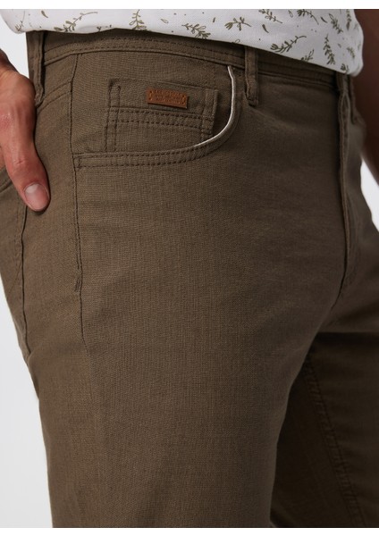 Lee Cooper Yüksek Bel Regular Straight Deve Tüyü Erkek Chino Pantolon 232 Lcm 221005 Rıcky Nd1 Camel