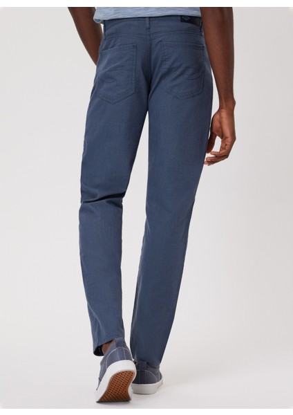 Yüksek Bel Regular Straight Koyu Indigo Erkek Chino Pantolon 232 Lcm 221005 Rıcky Nd1 K.ındıgo