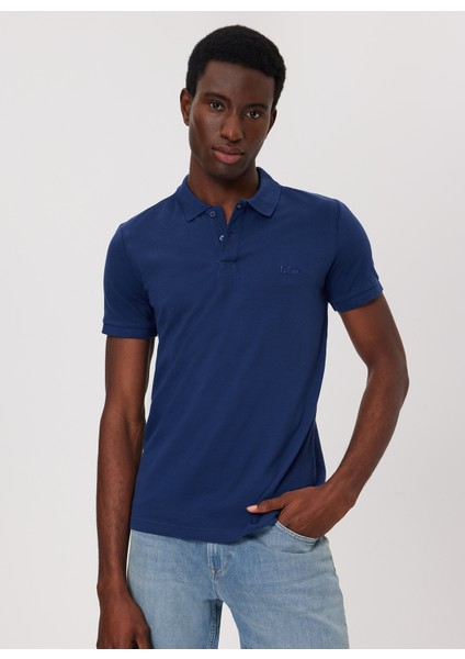 Polo Yaka Lacivert Erkek T-Shirt 232 Lcm 242009 Shark Lacivert