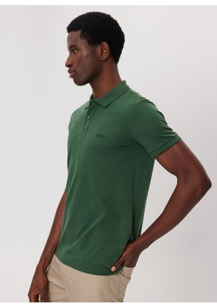 Polo Yaka Yeşil Erkek T-Shirt 232 Lcm 242010 Palm Canlı Yeşil modelleri