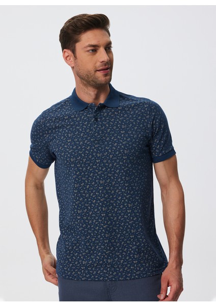 Polo Yaka Lacivert Erkek T-Shirt 232 Lcm 242035 Bobby Lacivert