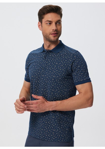 Polo Yaka Lacivert Erkek T-Shirt 232 Lcm 242035 Bobby Lacivert modelleri