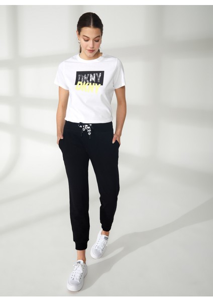 Jeans Bisiklet Yaka Düz Siyah Kadın T-Shirt DP2P1917 fiyatları