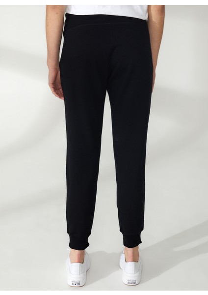 Jeans Bisiklet Yaka Düz Siyah Kadın T-Shirt DP2P1917 indirimleri