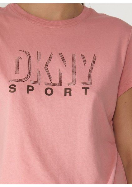 Jeans Bisiklet Yaka Düz Bronz Kadın T-Shirt DP2T9147