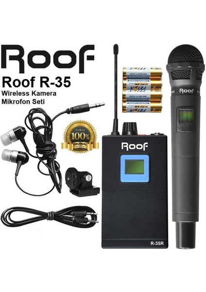 Roof R-35 Kablosuz Kamera Mikrofon Seti